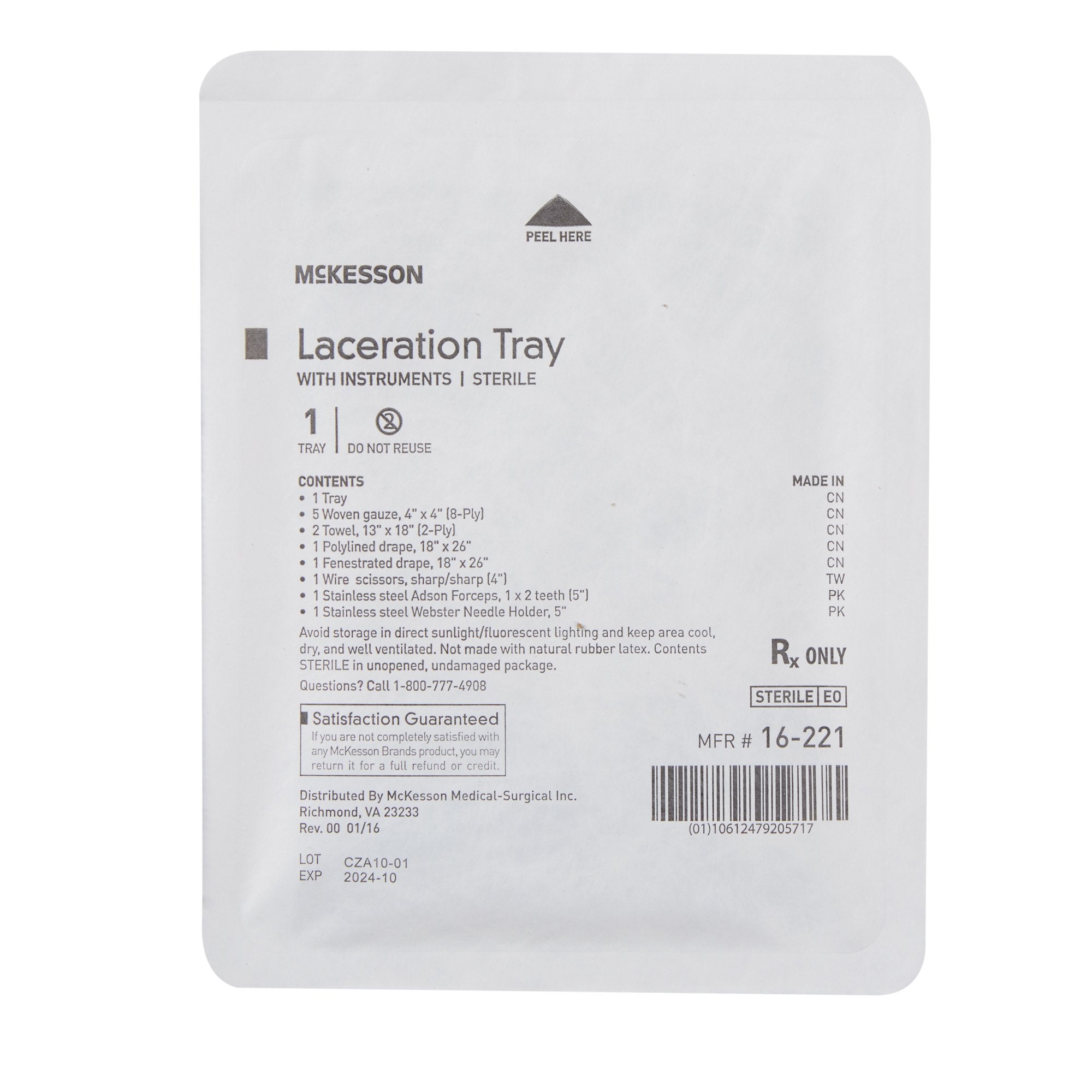 Laceration Tray