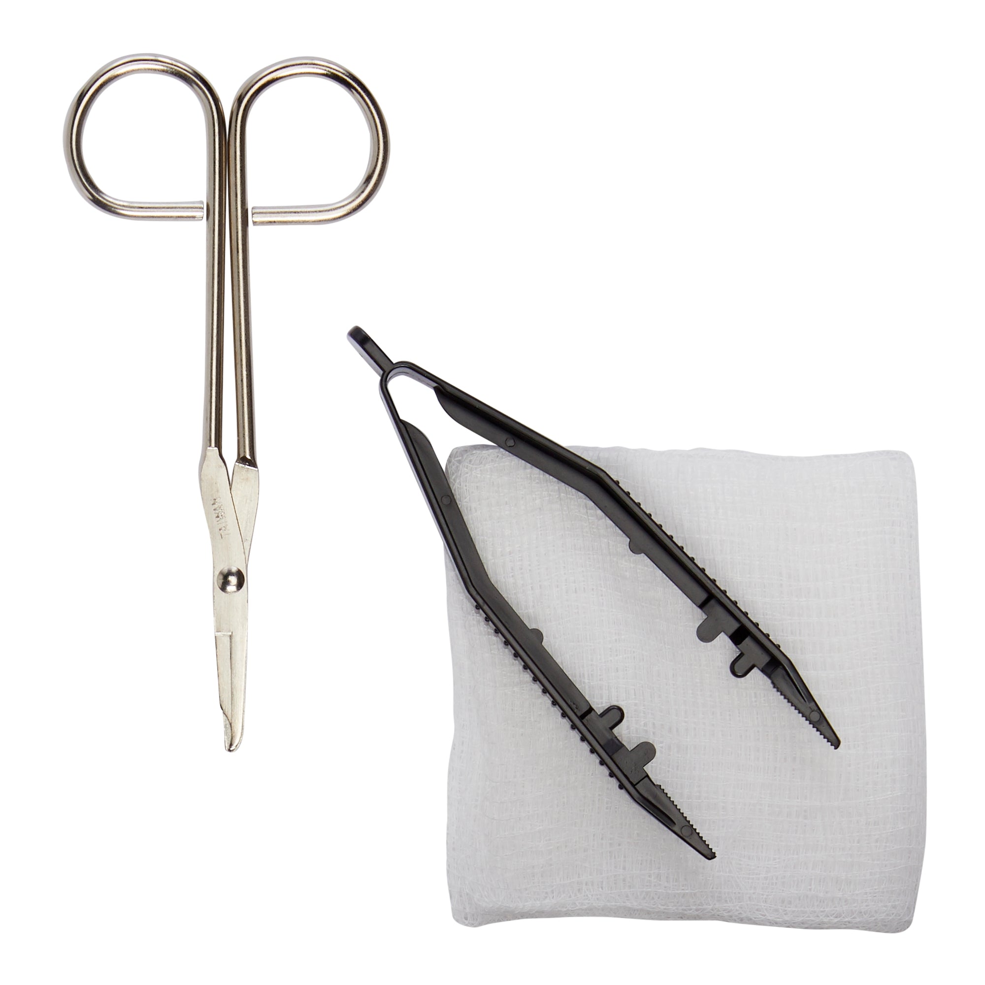 Suture Removal Kit Scissor Style Handle Straight Jaw