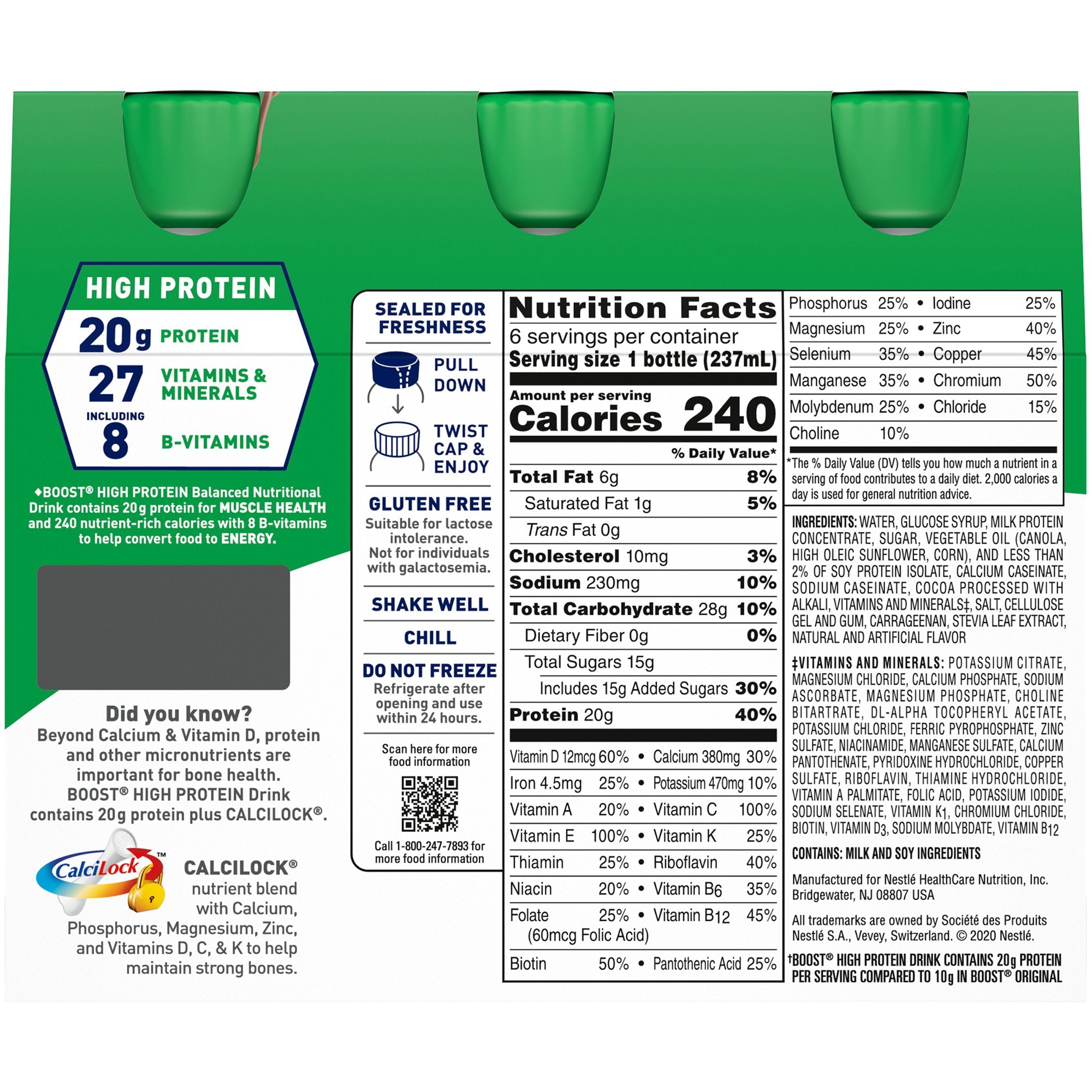 BOOST HIGH PROTEIN, 8 oz. Bottle