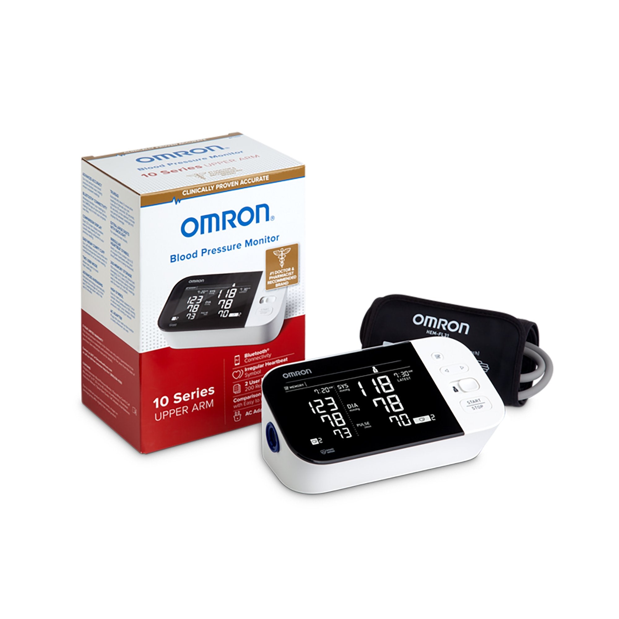 Omron 10 Series™ Upper Arm Blood Pressure Monitor with Bluetooth