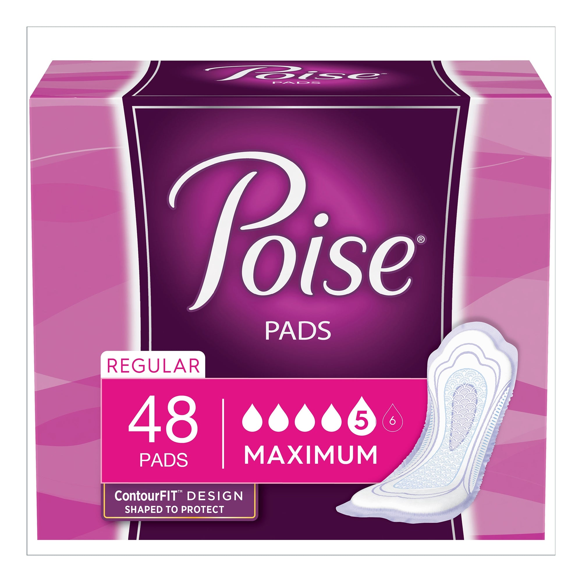 Poise® Pads Maximum Absorbency