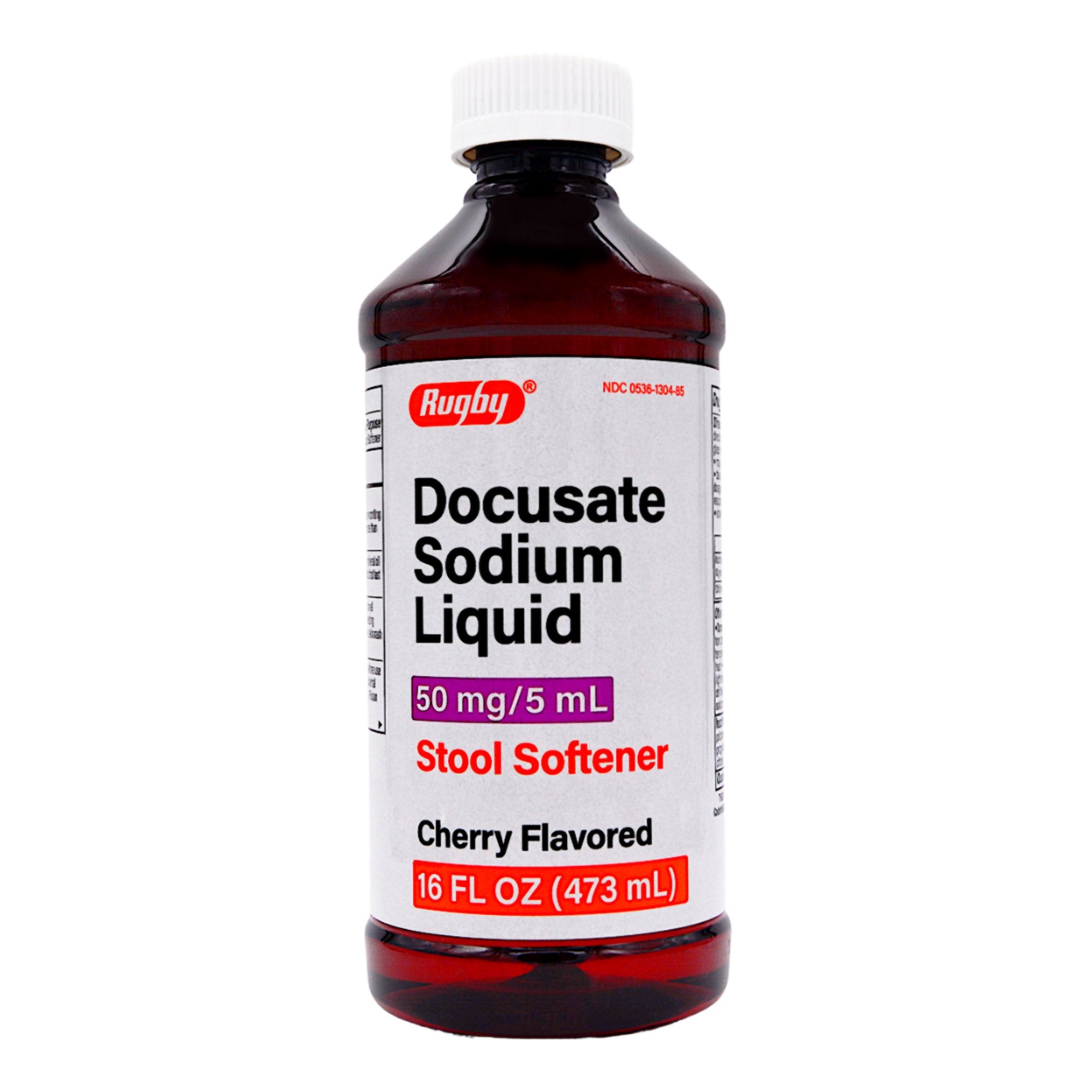 Docusate Sodium Liquid 50 mg / 5mL. 16oz Cherry Flavor