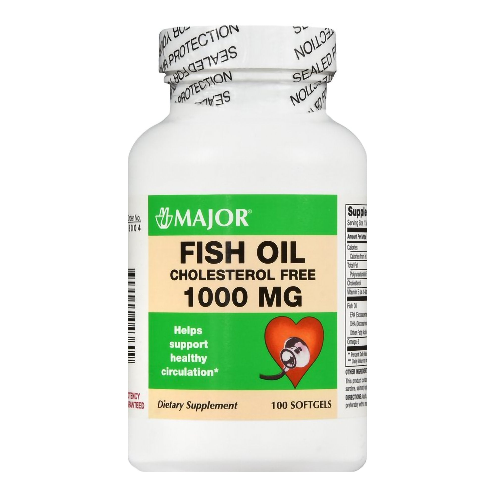 Fish Oil Softgel 300 mg - 1,000 mg Strength 100-Bt (Omega-3)
