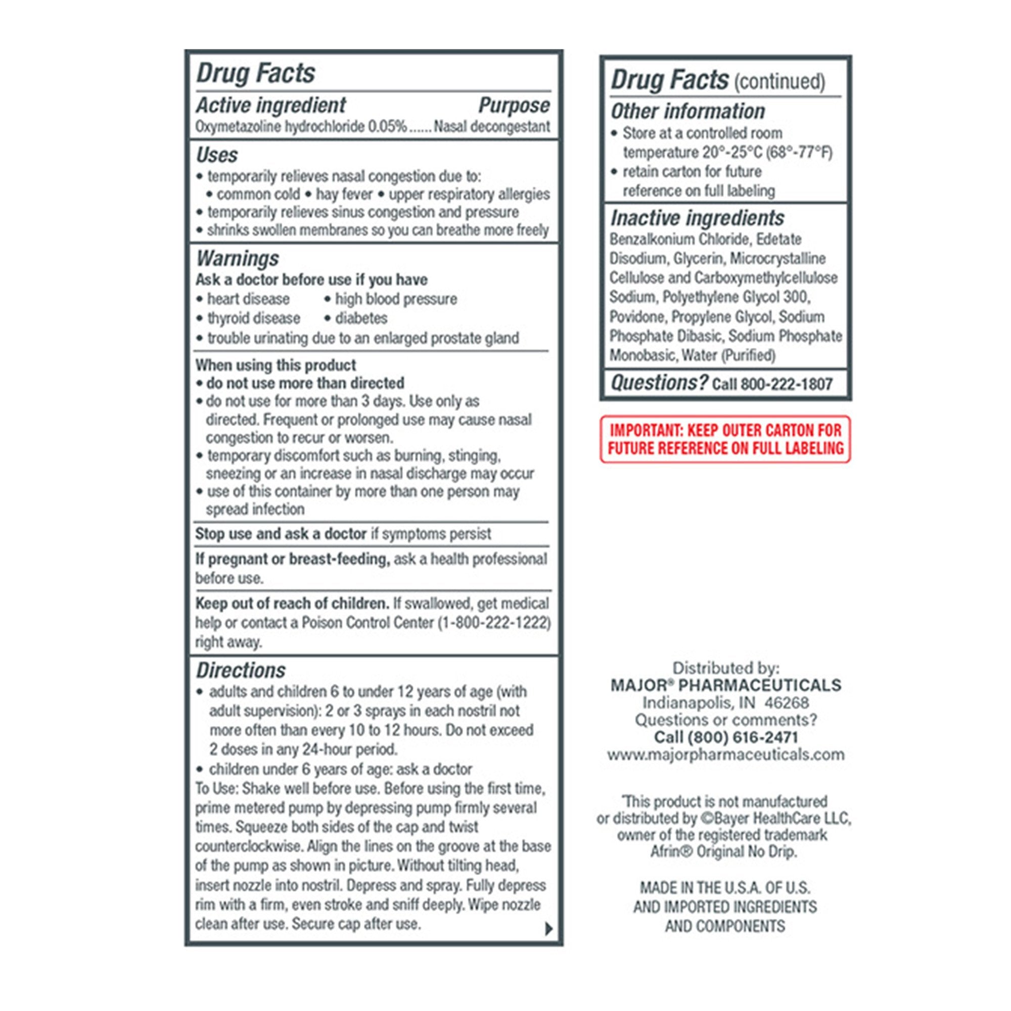 Nasal Spray 12 Hr 30 Ml (Afrin)