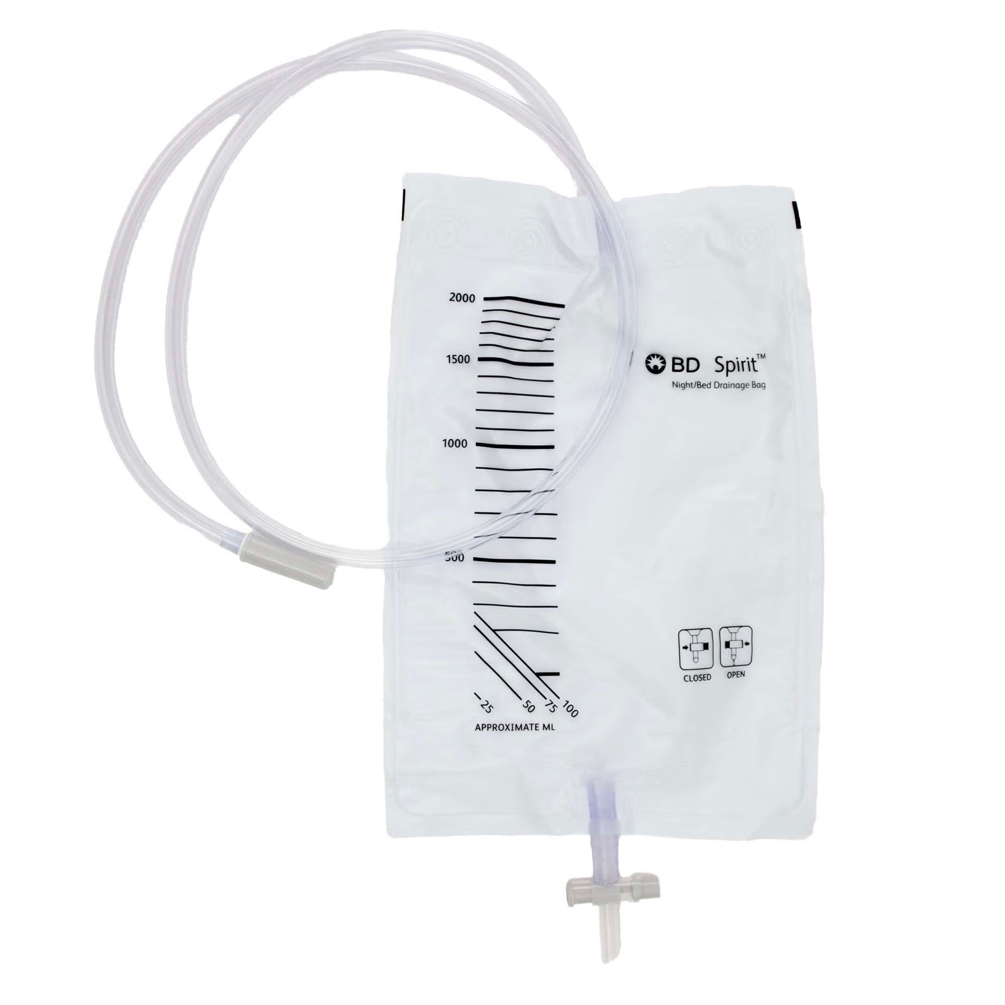 Urinary Leg Bag Spirit™ T-tap Drainage Valve with Leg Straps Sterile