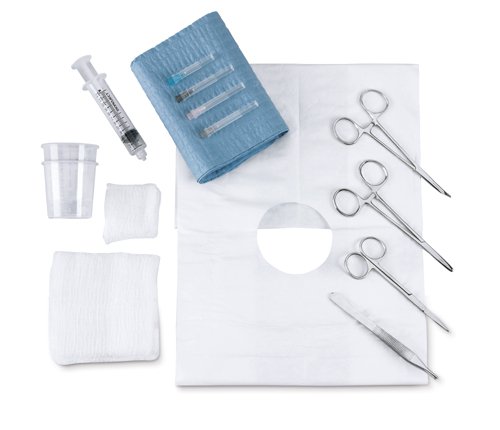 Medical Action Laceration Tray. Sterile