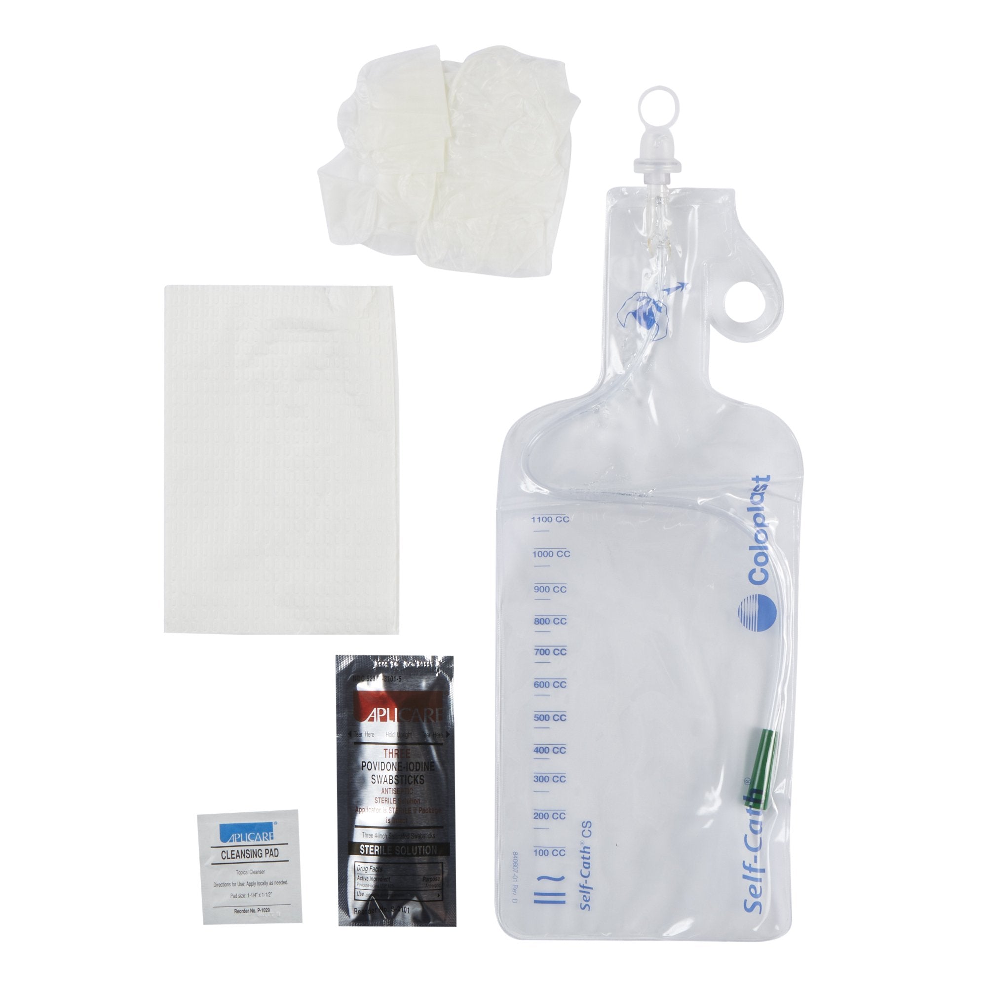 Male Intermittent Closed System Catheter Tray Self-Cath® Straight Tip Without Balloon Lubricated PVC