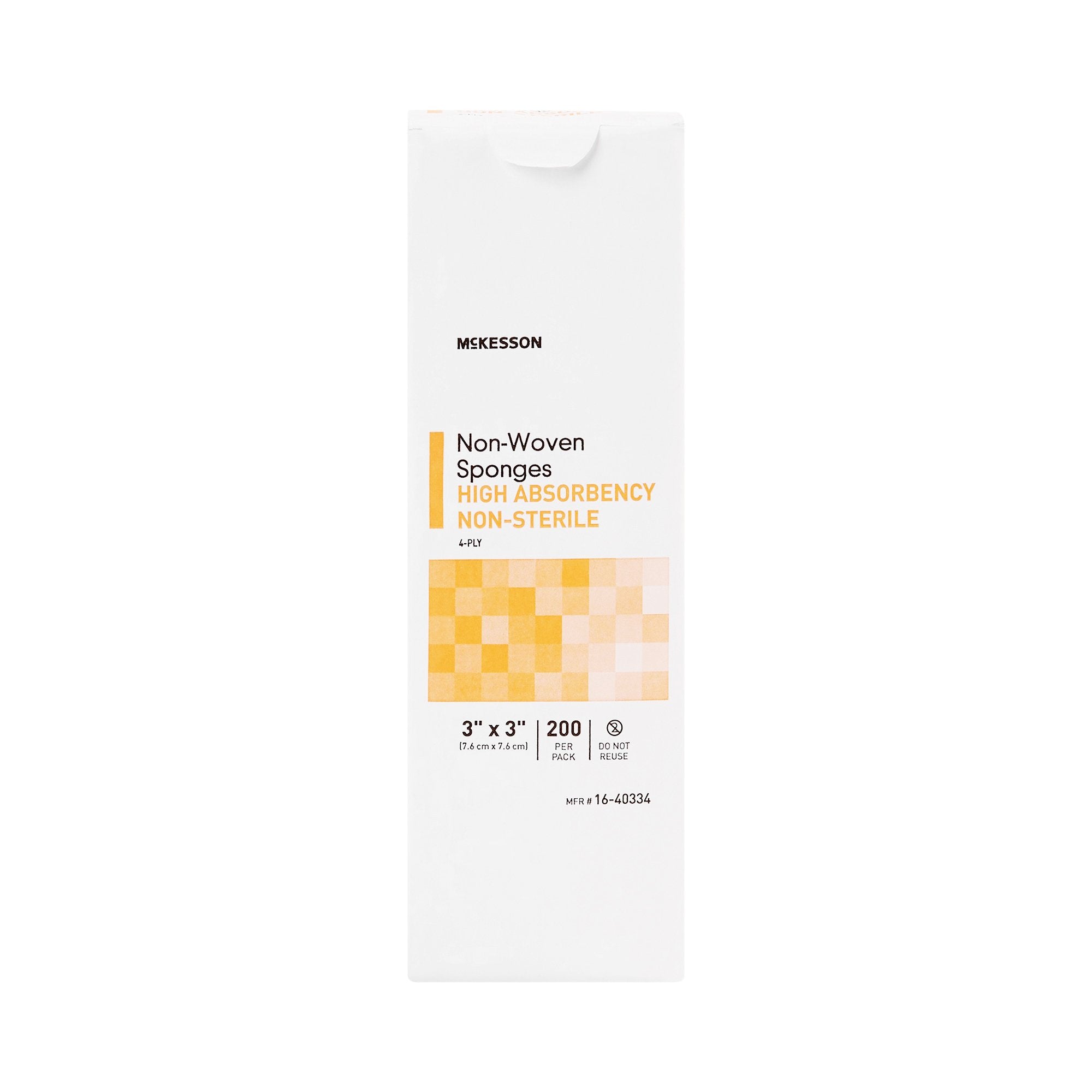 Nonwoven Sponge McKesson 3 X 3 Inch 4-Ply NonSterile