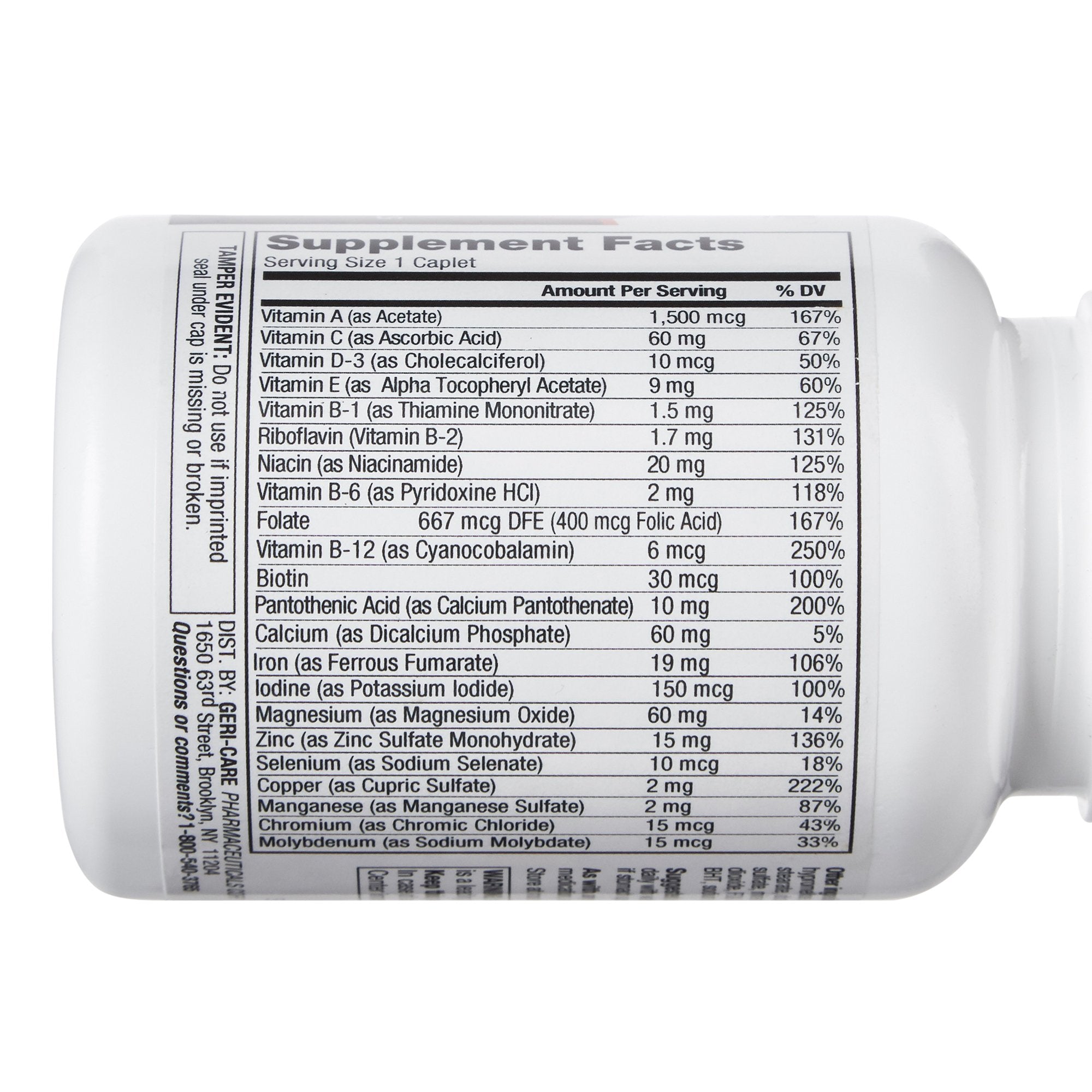 Vitamin Thera-Tabs M Caplets 100-Bt (Theragran)