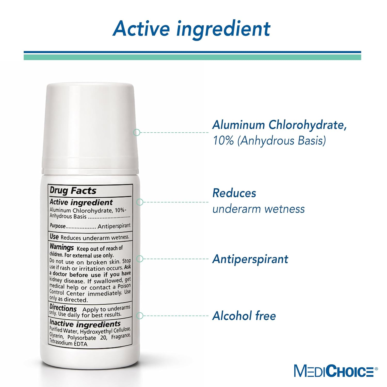 ME MediChoice Roll On Antiperspirant Deodorant (PC5015)