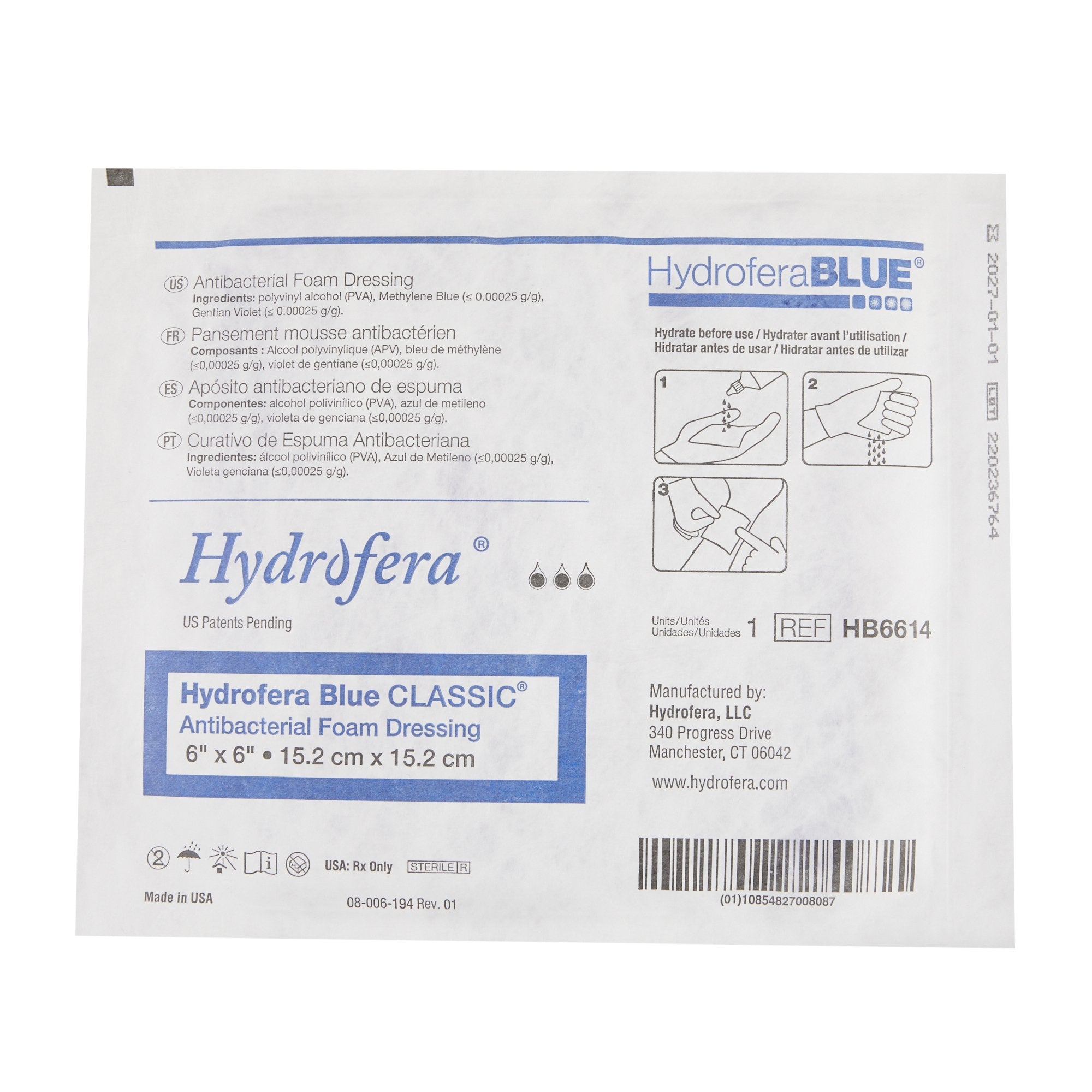 Hydrofera Blue® Classic Bacteriostatic Dressing