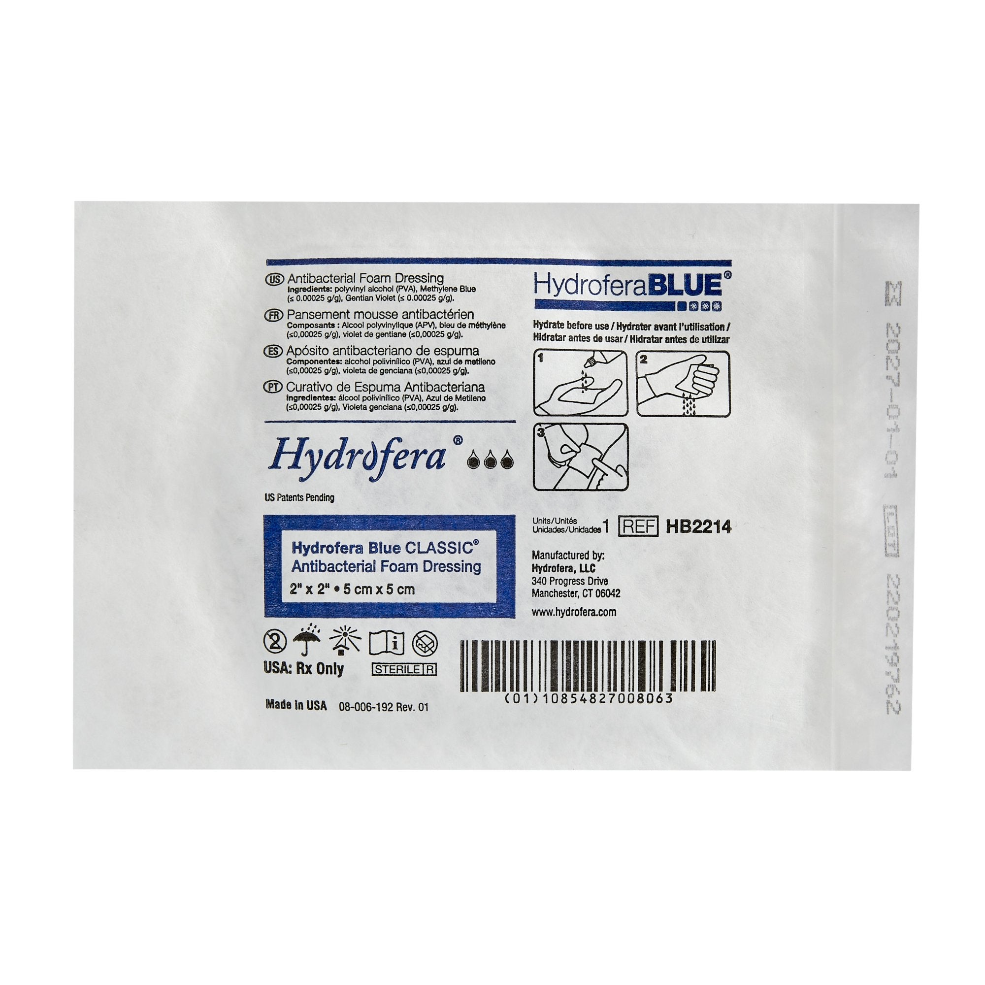 Hydrofera Blue® Classic Bacteriostatic Dressing