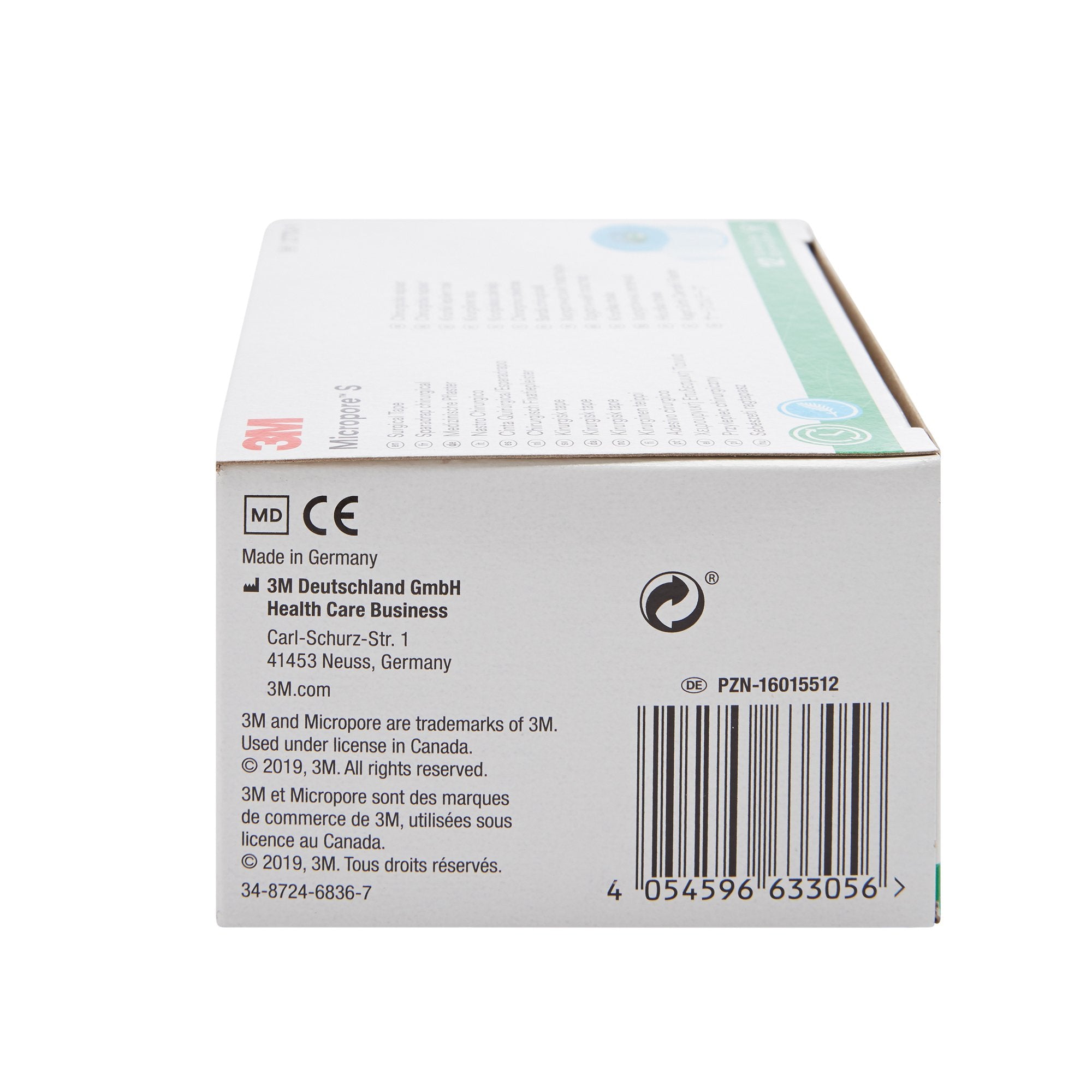 3M S-Blue Micropore Silicone Tape