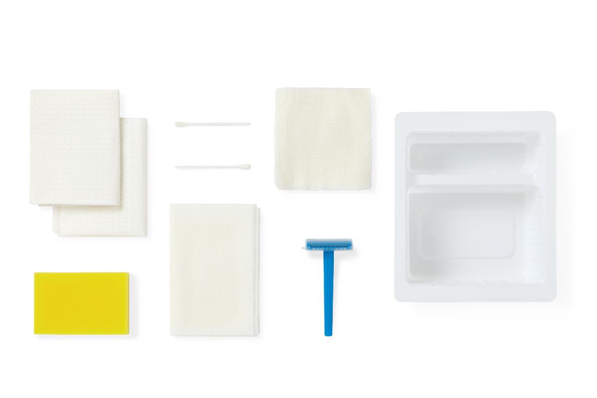 Dual-Compartment Shave Prep Trays