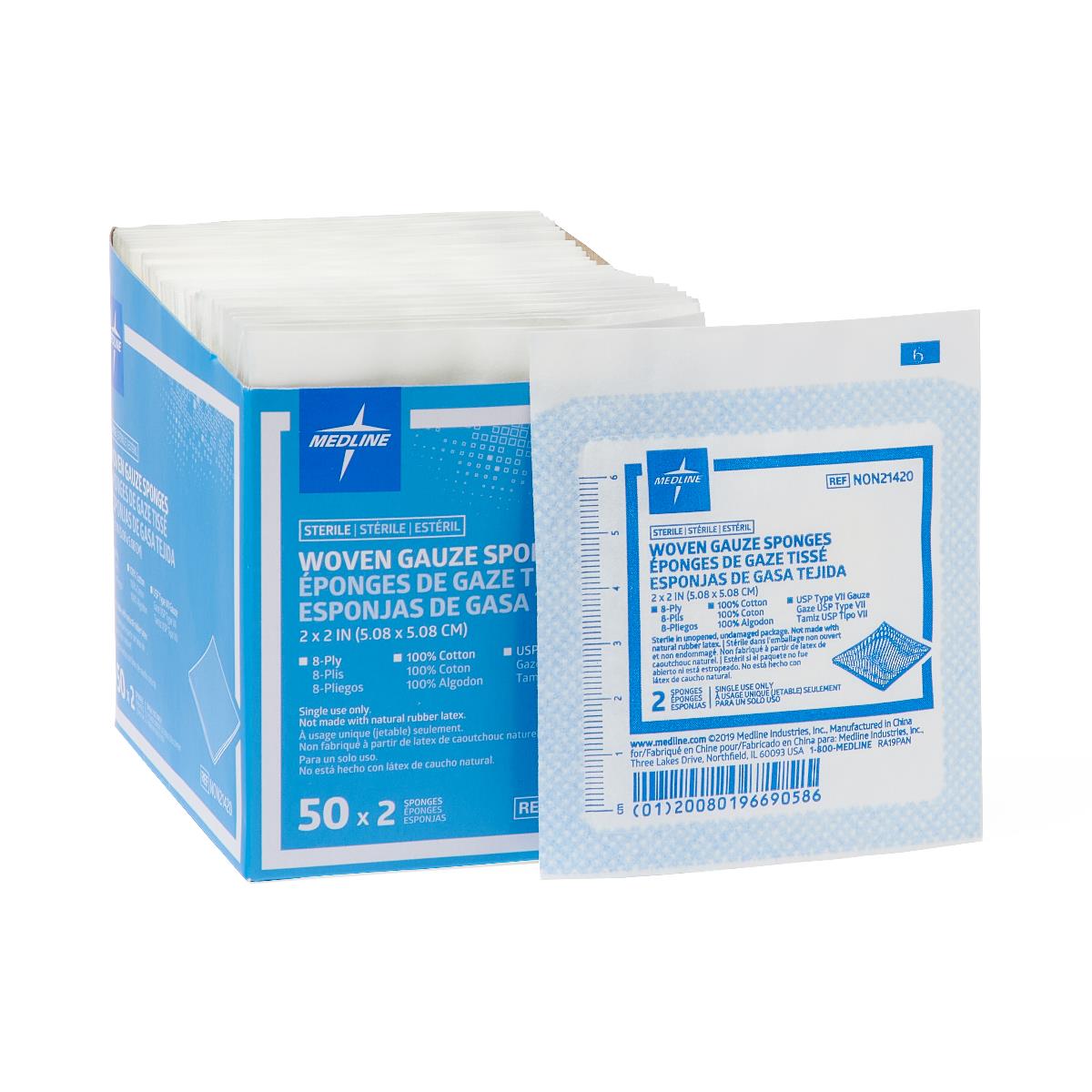 Medline Woven Sterile Gauze Sponges (NON21420H)