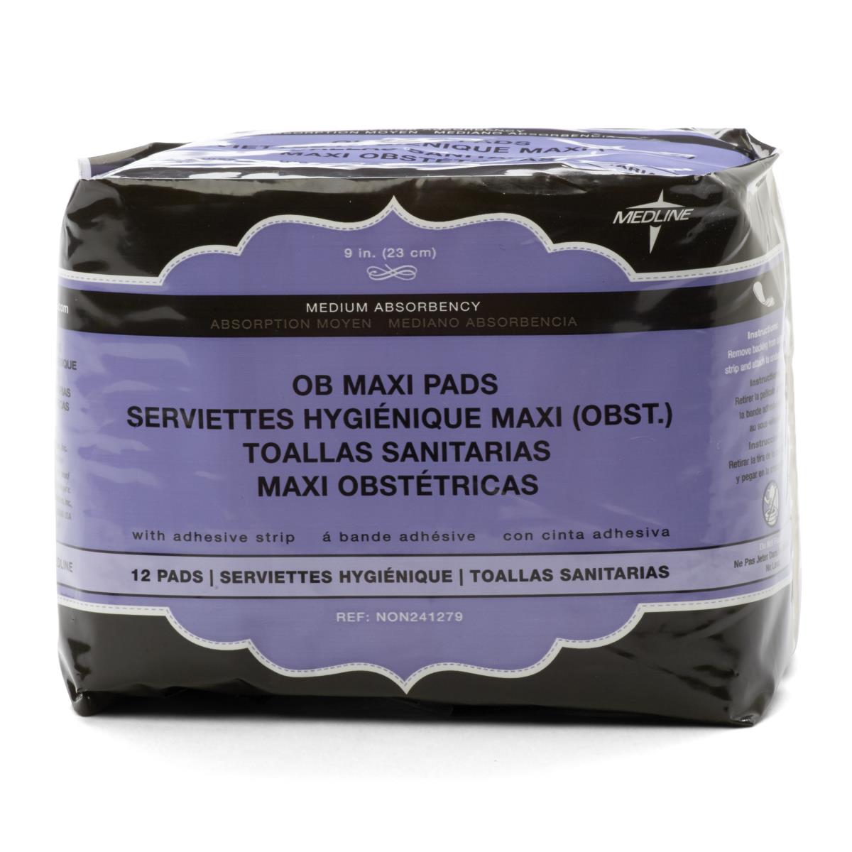 Pad Sanitary 9 In Maxi N-Sterile 12-Bag