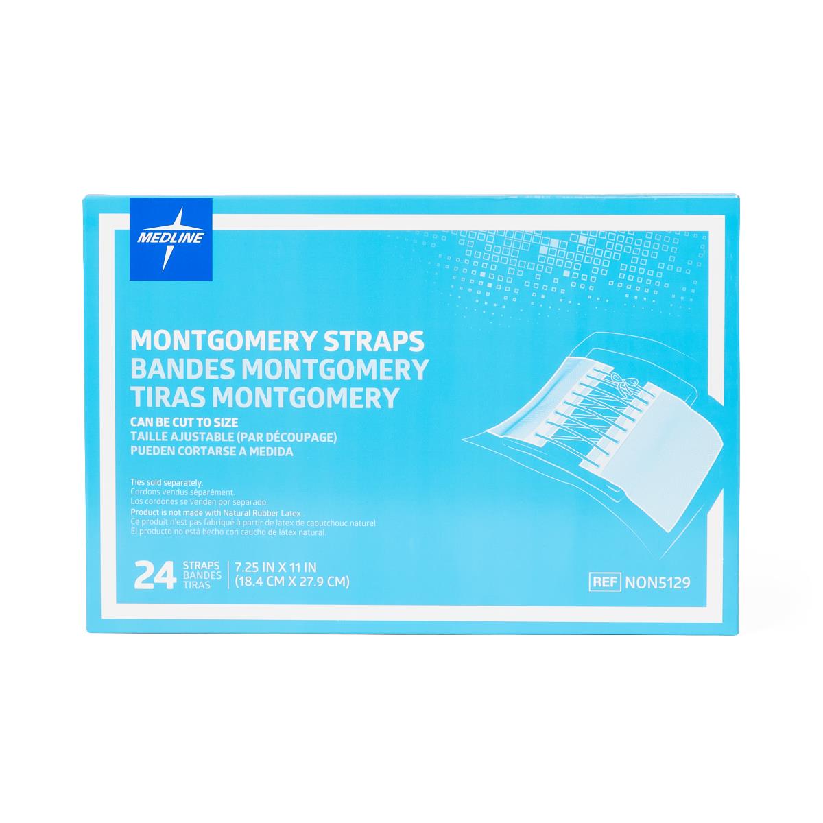Medline Medfix Montgomery Straps, White