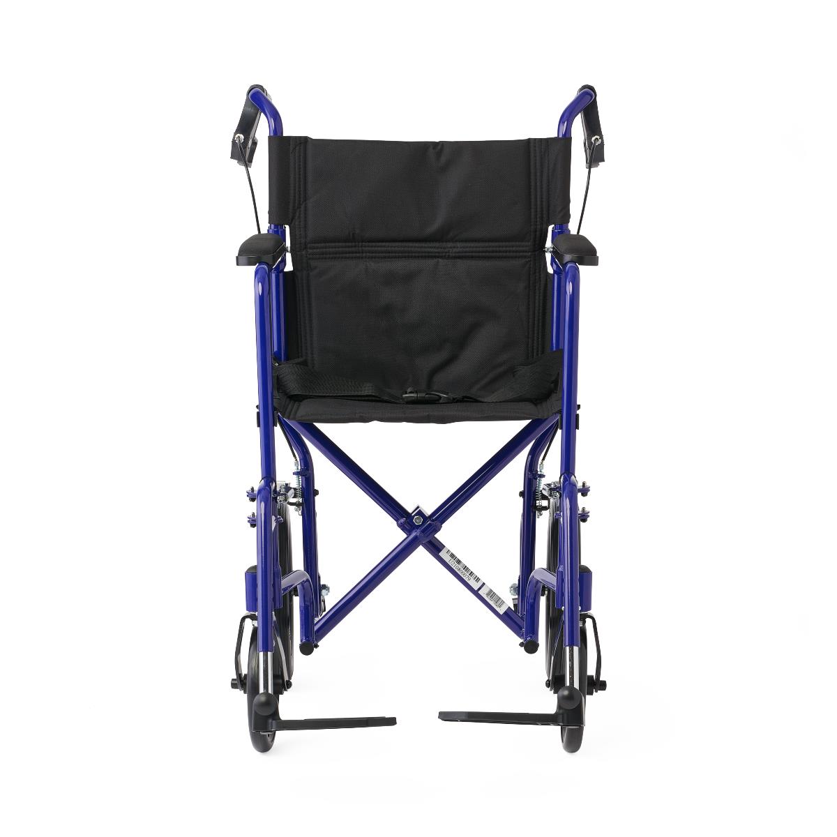 Medline Deluxe Aluminum Transport Chairs, Blue (MDS808210ABE)