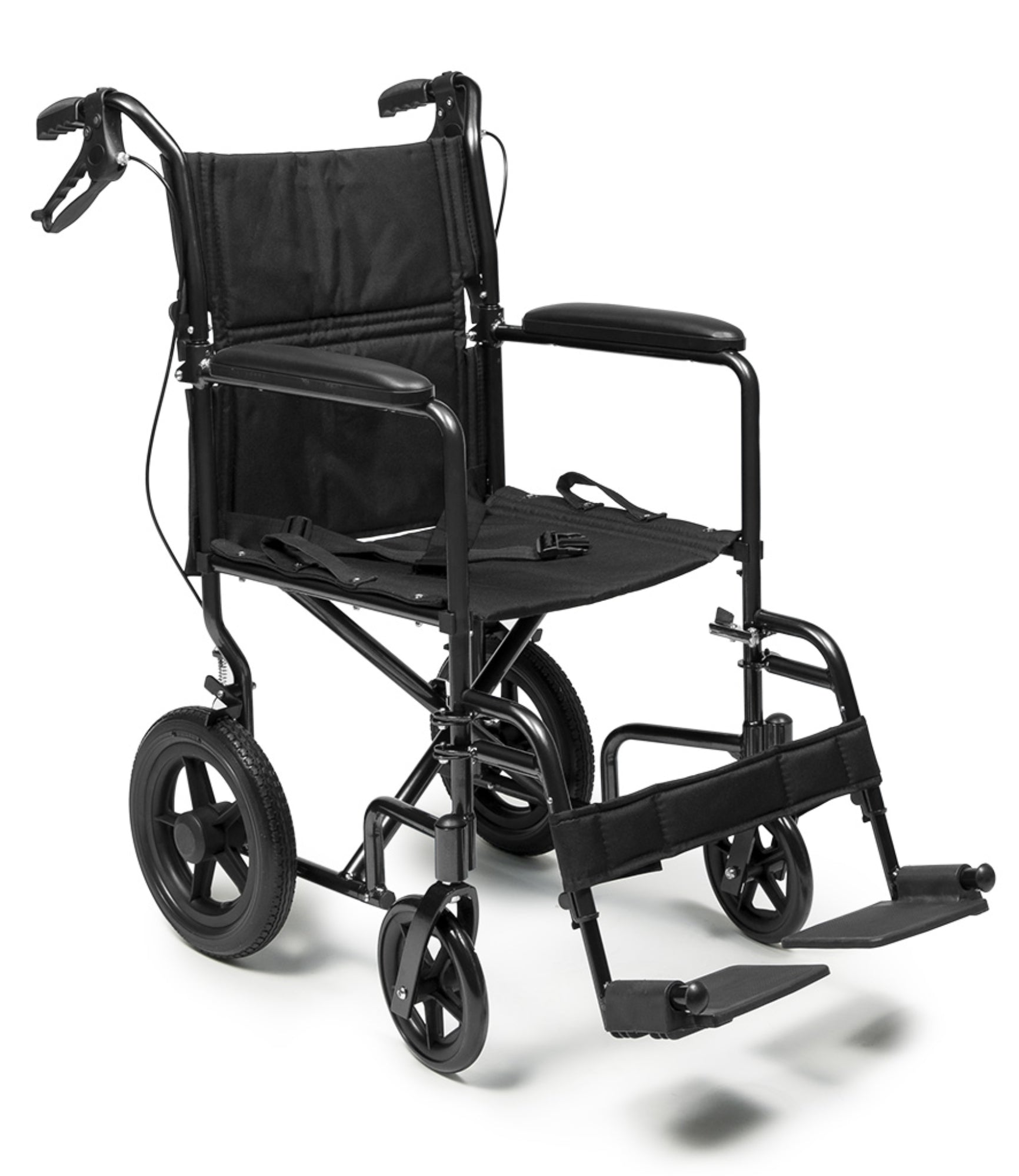 Deluxe Aluminum Transport Chair with 12 inch Wheels