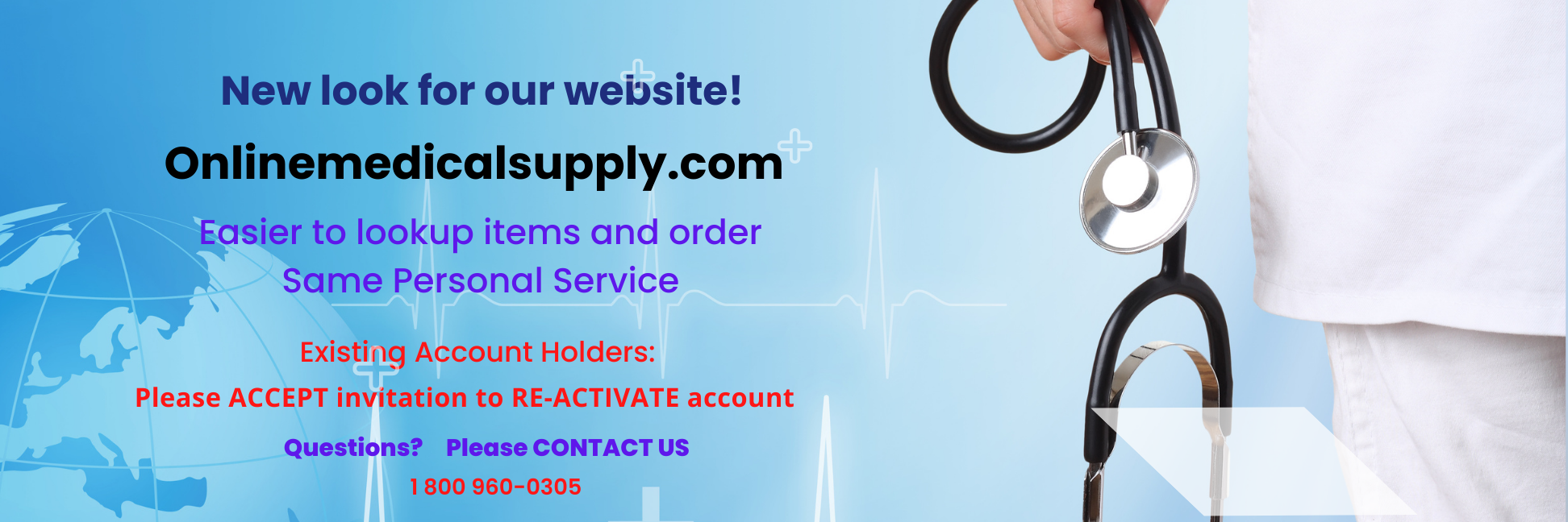 Online Medical Supply Banner