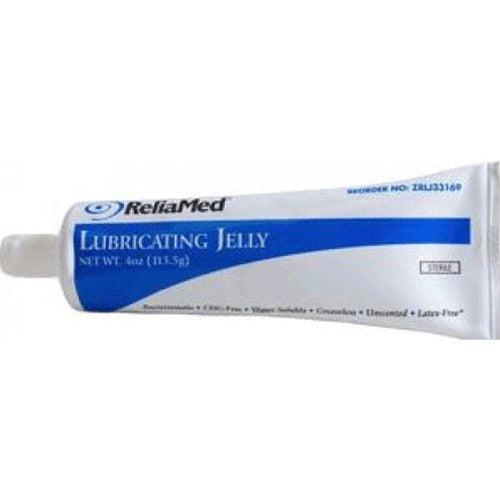 ZRLJ4OZA - ReliaMed Lubricating Jelly, 4 oz. Flip-Top Tube, Sterile, CHG-Free ZRLJ4OZA - ReliaMed Lubricating Jelly, 4 oz. Flip-Top Tube, Sterile, CHG-Free