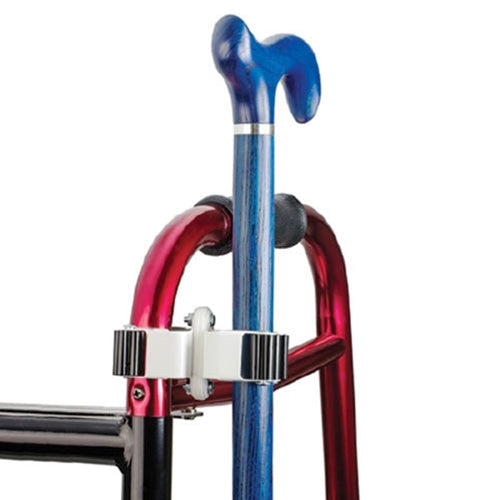 Cane Holder for Walkers and Wheelchairs