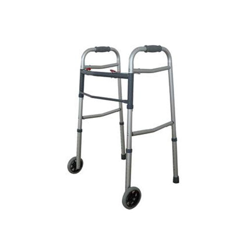 Cardinal Health™ Two-Button Folding Wheeled Walker