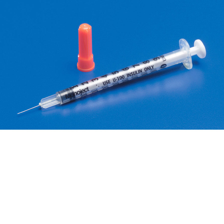 Syringe W-Needle 1-2Cc 28G X 1-2 Ins