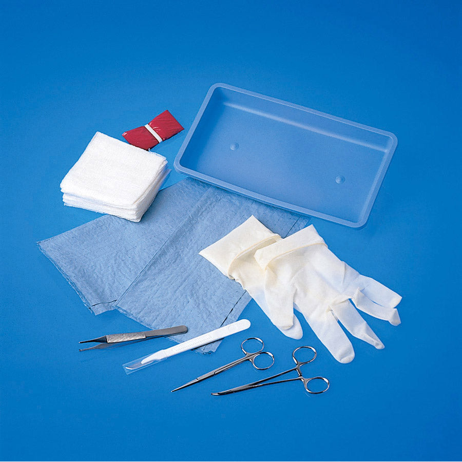 Tray Debridement W-Safety-Scalpel Latex free