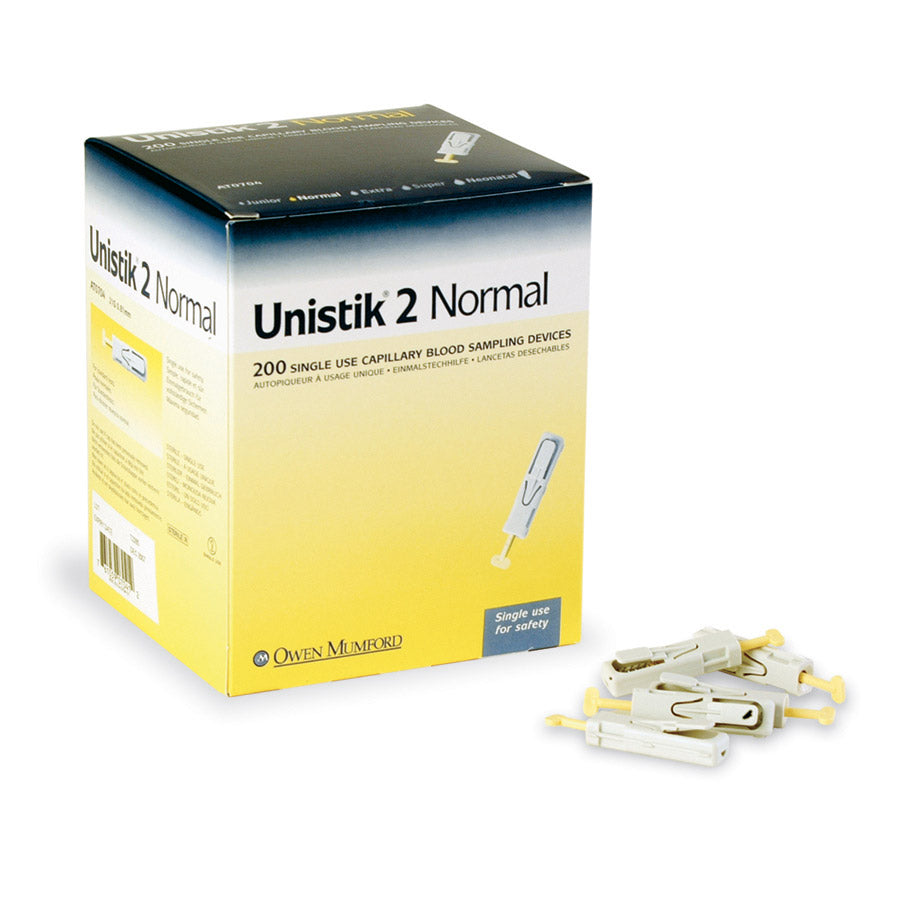 Lancet 21G Safety Unistik 2 200-Box
