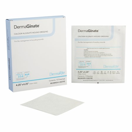 DermaGinate Calcium Alginate Wound Dressing, 10/BX Sterile DermaGinate Calcium Alginate Wound Dressing, 10/BX Sterile