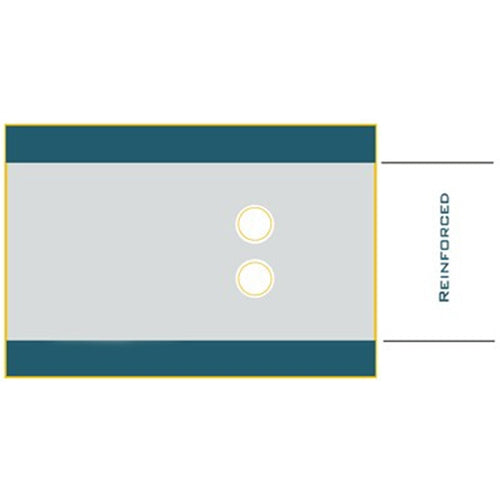 Angio Drapes With Dual Circular Fenestration 75" x 110" - 96-7755