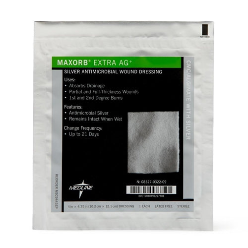 Maxorb® Extra Ag+ CMC - Alginate Dressings, 4" x 4.75"