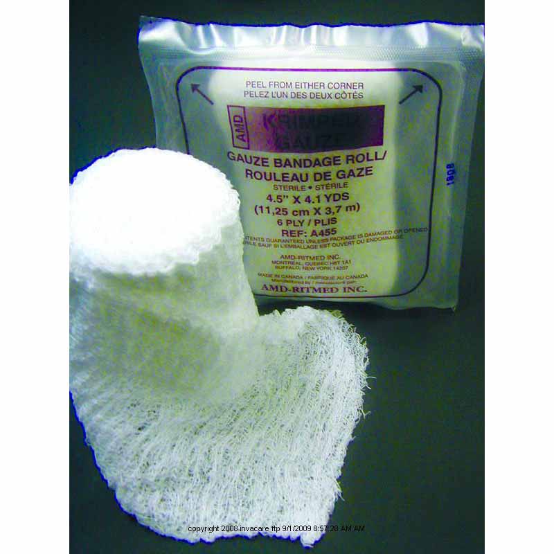 Kendall Dermacea Sterile Crinkle-Weave Gauze Fluff Roll
