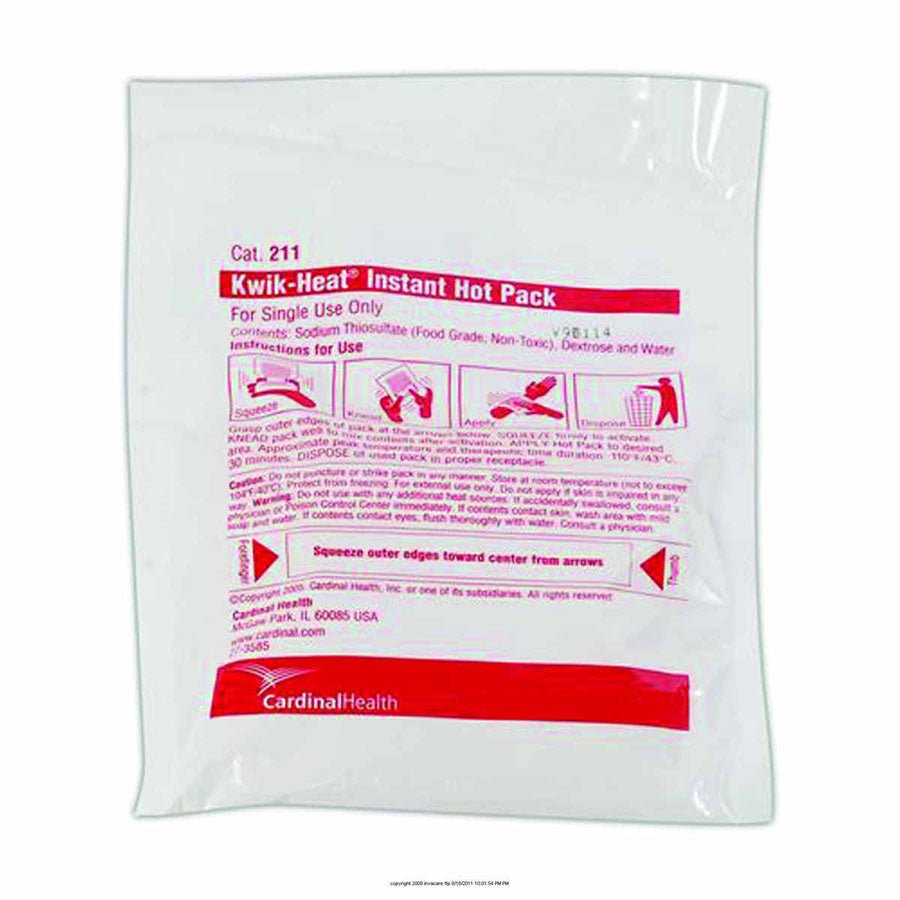 Kwik-Heat Single-Use Instant Hot Pack - Cardinalheath