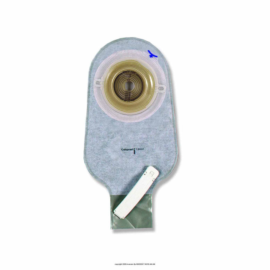 Assura® Convex, Extra-Extended Wear One-Piece Drainable Pouch With Belt Tabs Without Filter, Maxi