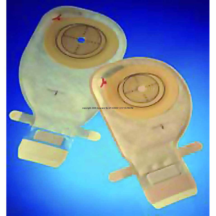 Assura® Convex Light Extra-Extended Wear EasiClose™ WIDE Outlet One-Piece Pouch With Belt Tabs