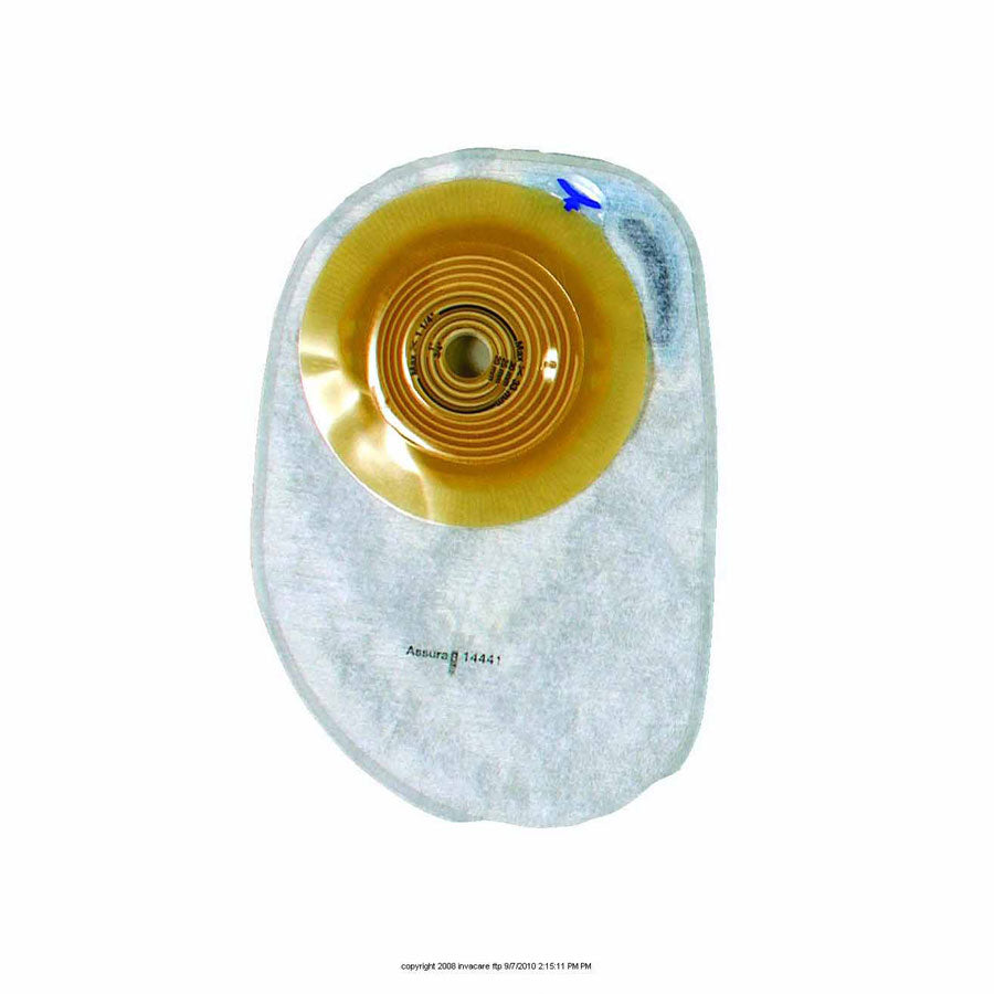 Assura® One-Piece Convex Light Standard Wear Closed Pouch, Maxi