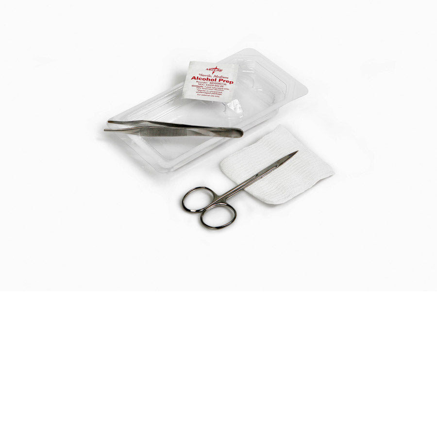 Tray Suture Removal Metal Iris&Adson Forceps