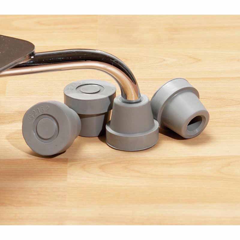 Medline Quad Cane Tips, Gray (G02172)