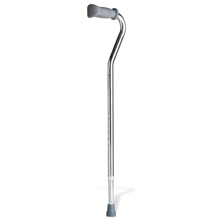 Single Point Offset Cane Chrome Adult