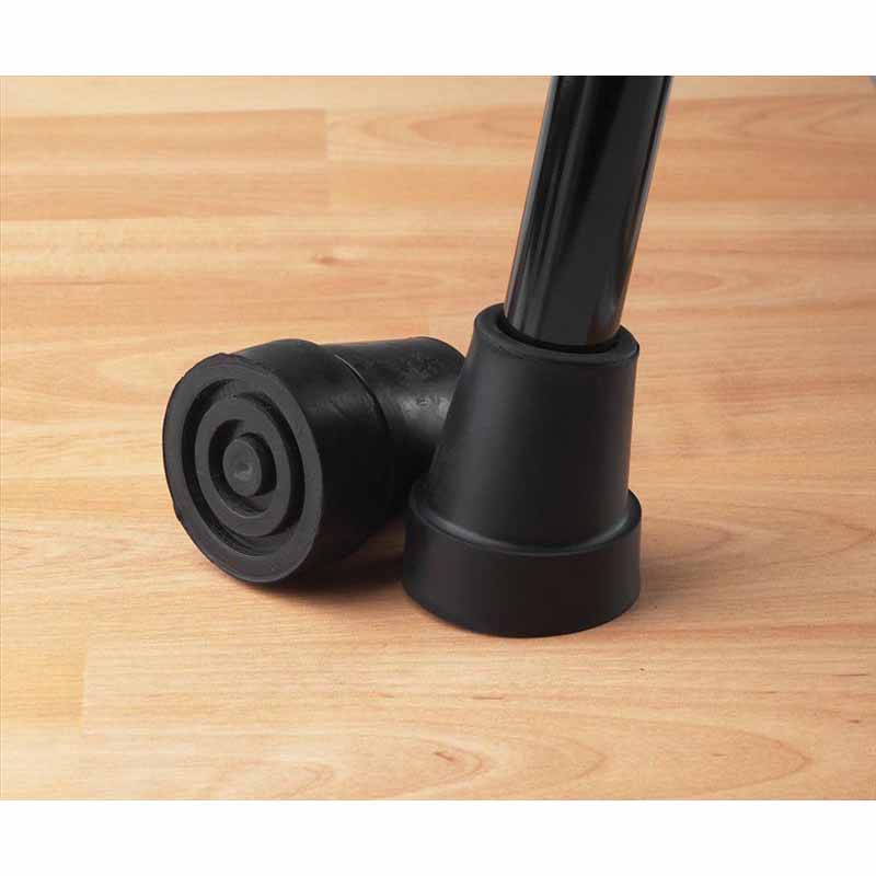 Medline Cane Replacement Tips, Black