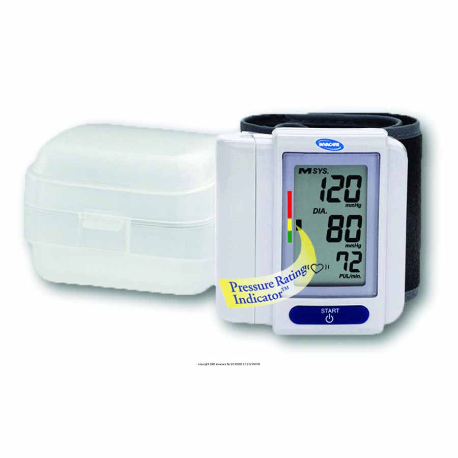 Invacare® Deluxe One Touch Digital Wrist Blood Pressure Monitor