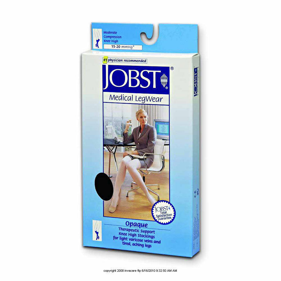 Opaque Knee High Stockings, 15 - 20 mmHg