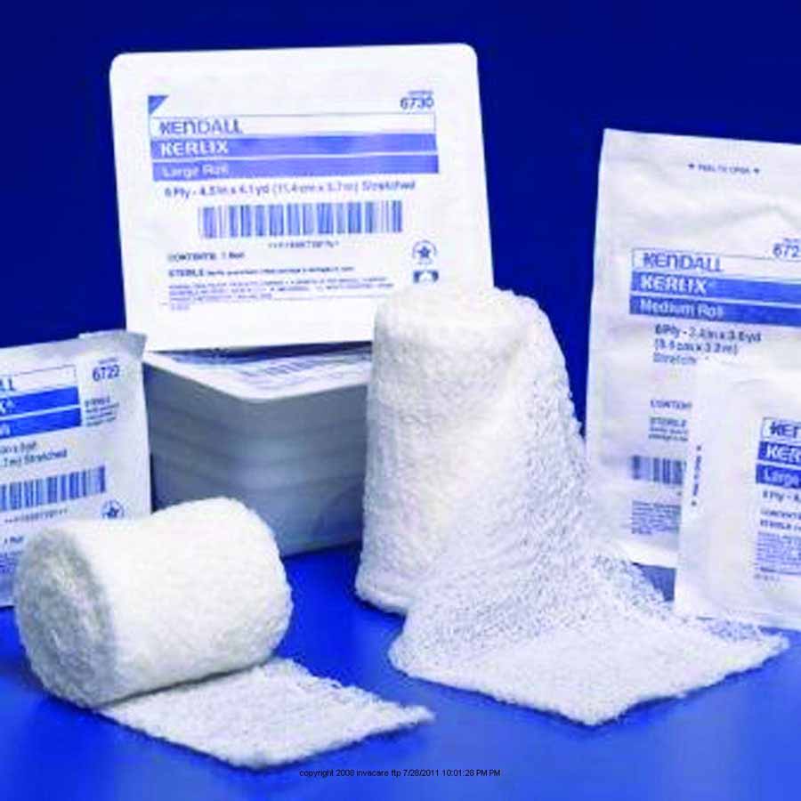 Cardinal Health 100% Cotton Gauze Bandage Roll, 4 x 4.1yd, 3-ply
