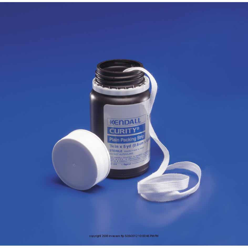 Curity™ Sterile Plain Packing Strip 1" x 5 yds