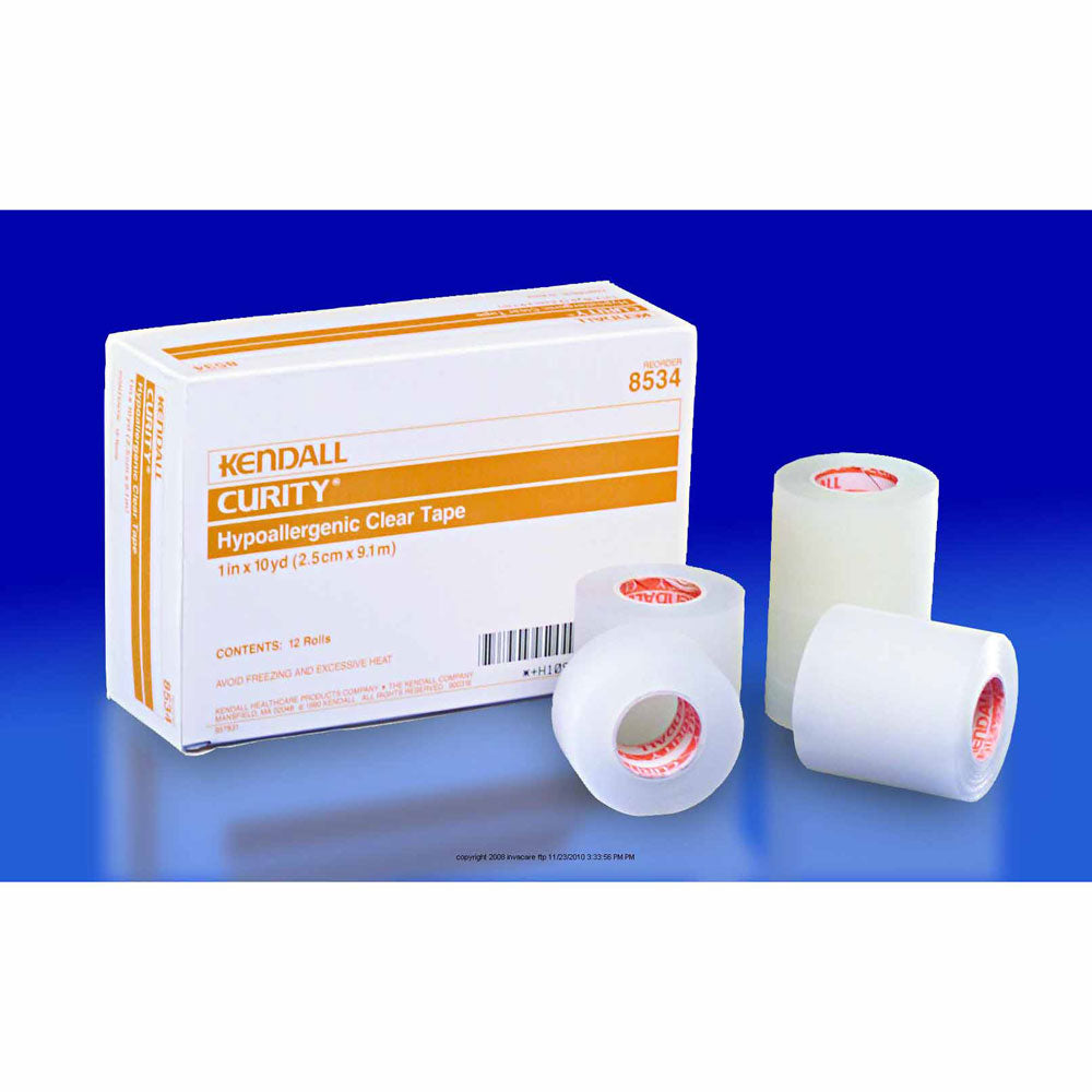 Kendall™ Hypoallergenic Clear Tape