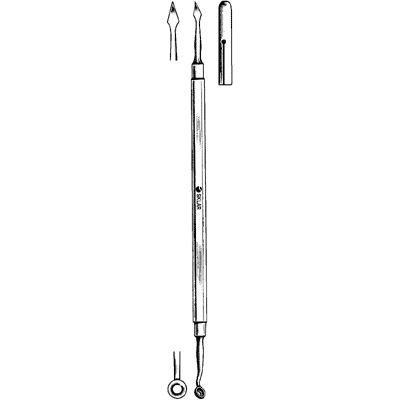 Comedone Extractor Spear Point With Curve Double End - 06-4128