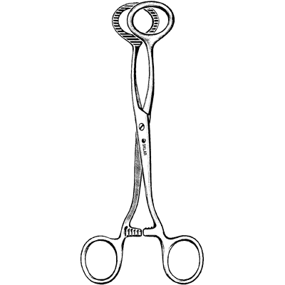 Collins Tongue Seizing Forceps 6 1-2" - 07-1565