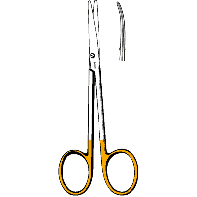 Sklar Edge Tungsten Carbide Strabismus Scissors 4 1-2" - 16-2705